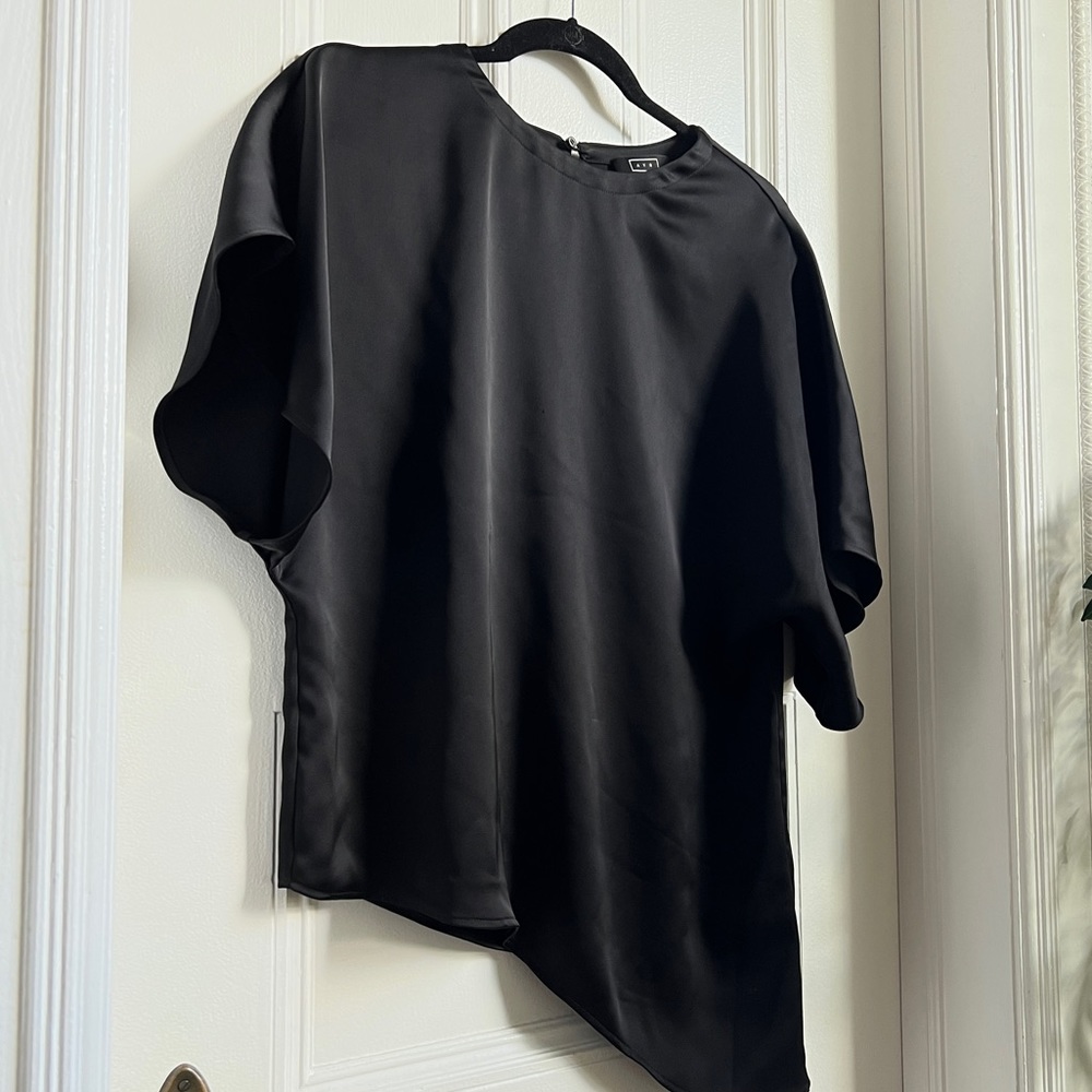 Asymmetrical Silk Blouse by AYR